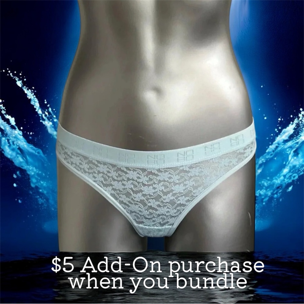$5 Add-On 🆕Baby Blue Lace Thong Panties